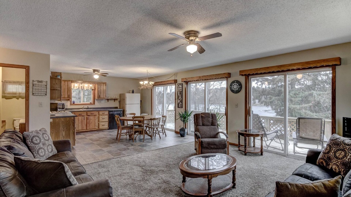 Phillips House | Long Lake View on chain of lakes w/dock; supper clubs/bars in walking distance