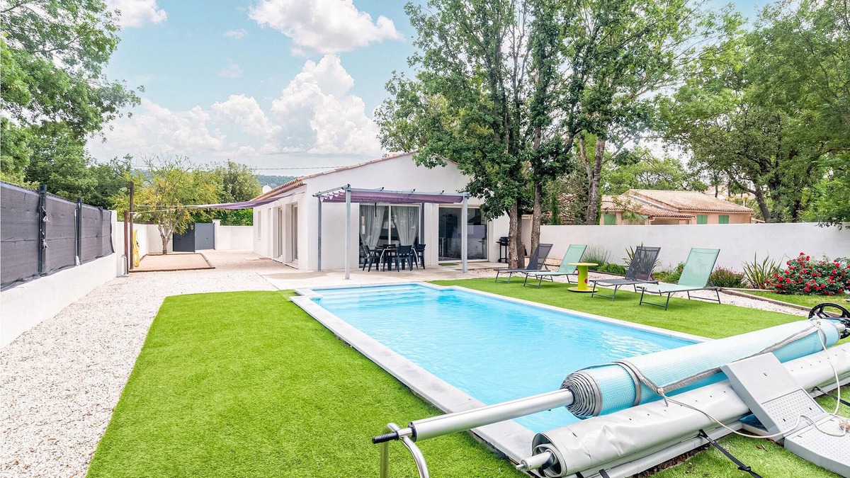 Sainte-Anastasie-sur-Issole House | Look forward to vacation with the whole family in this vacation home with pool.