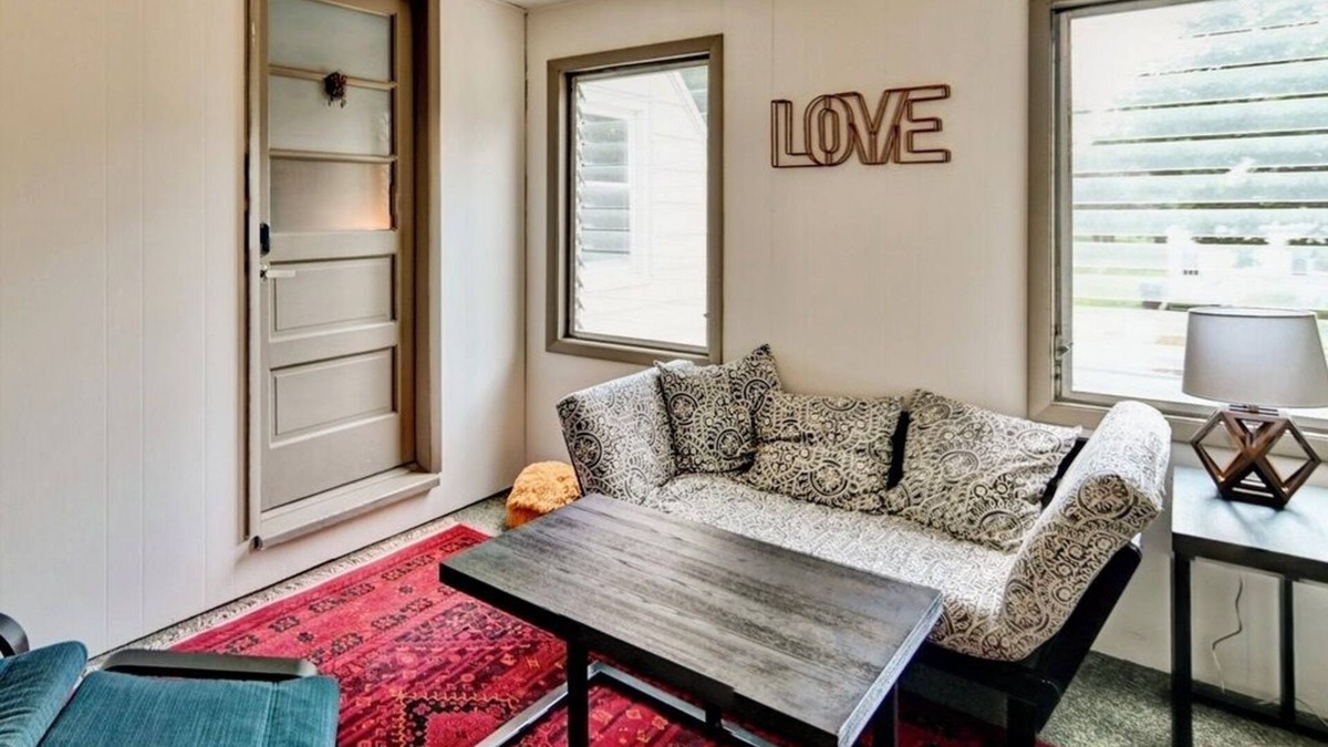 Verona Apartment | Look out at the treetops at the cozy Paoli Nest. Near Epic Systems and Madison.