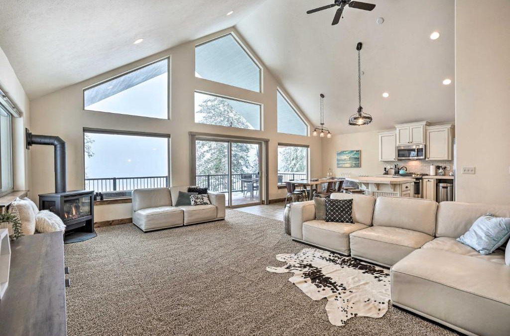 Loon Lake House | Loon Lake Waterfront Retreat 2 Decks and Dock!