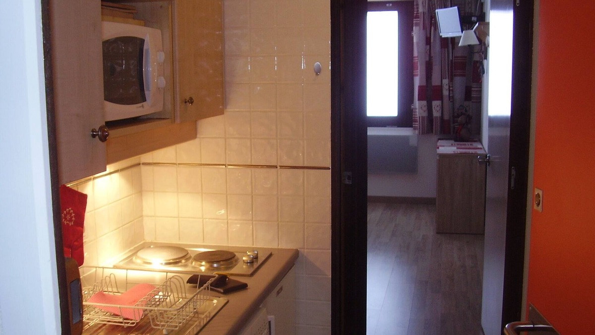 Plagne Centre Apartment | Love 2000 5 pers. at the foot of the slopes with Mont Blanc view