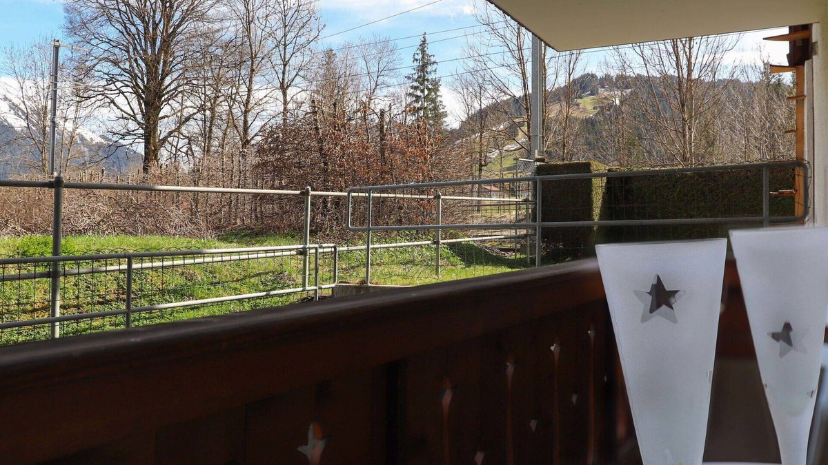 Saanen Apartment | Lovely apartment for 4 people with WIFI, TV, balcony and panoramic view