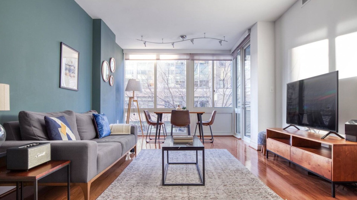 Foggy Bottom Apartment | Lovely Foggy Bottom 1BR w/Gym, Rooftop + Doorman by Blueground