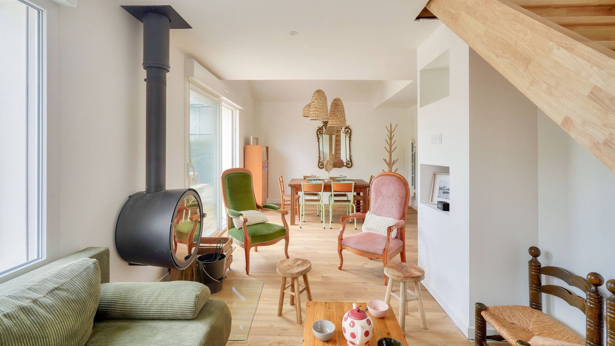 Ile-Tudy Ski Chalet | Lovely house for 4 300m from the beach and pond