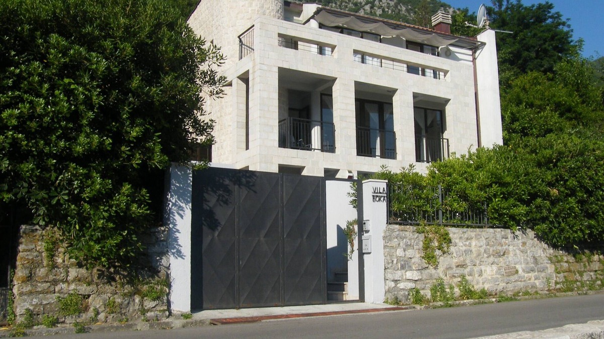 Prcanj Villa | Lovely modern stone villa with pool on the sea front in Prcanj, ME