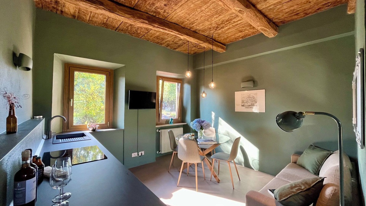 Borgosesia Apartment | LoVi House, App. Olive. Accommodation surrounded by greenery perfect for a family.