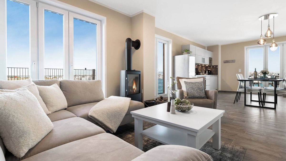 Olpenitz Apartment | Low-barrier Baltic Sea vacation apartment "Zweite Heimat" with water view and sauna