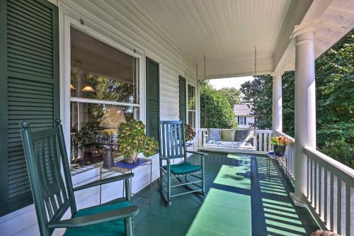 Jonesville House | Lush Elkin Home with Porch Views and Pool Table