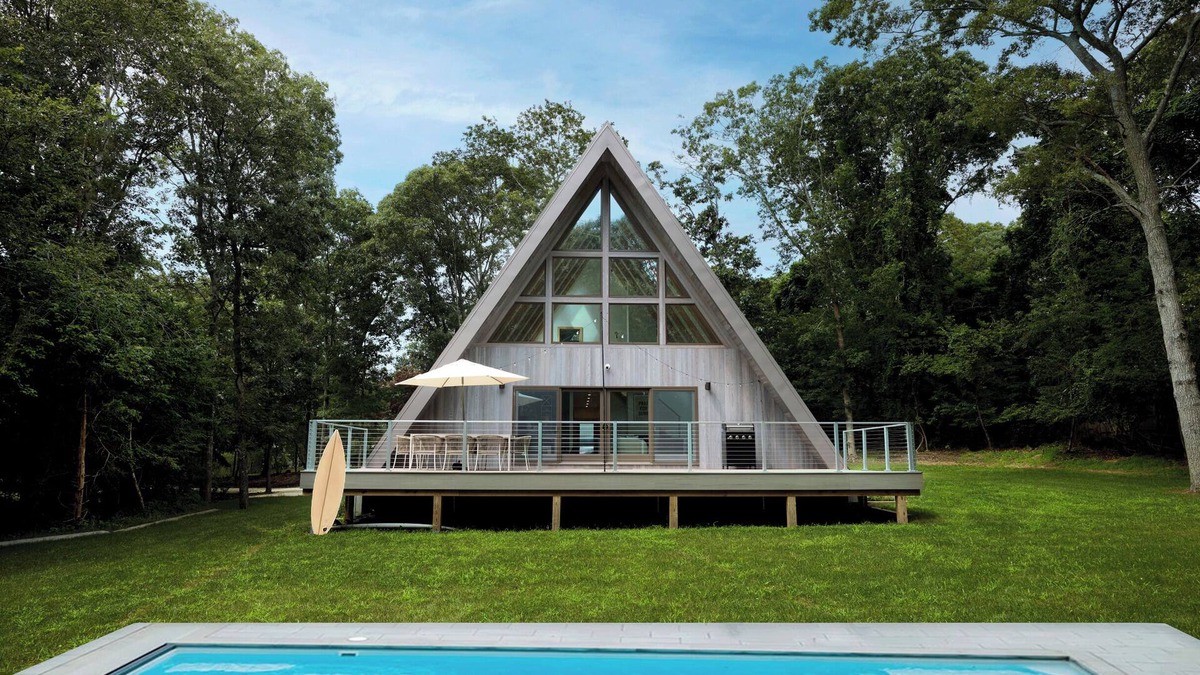 Hampton Bays House | Lux A-frame: Secluded pool retreat & walk to beach