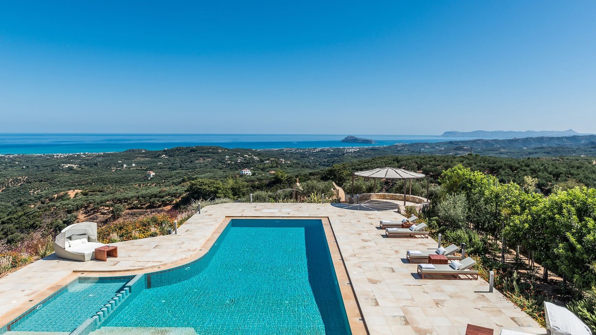 Platanias Villa | Lux Villa★SPA & Tennis★Jacuzzi & Indoor Pool★BBQ & Gym