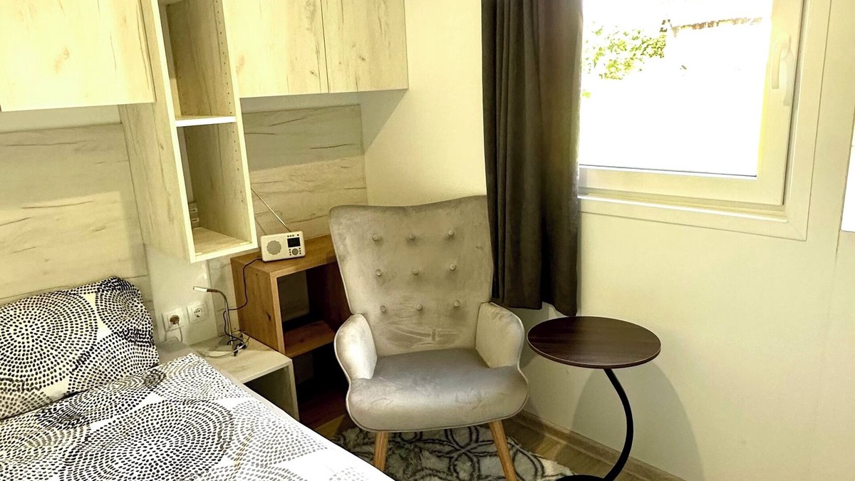 Agarn House | Luxcube 5 Komplette 2 Zimmer Mini Appartement Mobilhome für 2 Pers. Küche + Bad