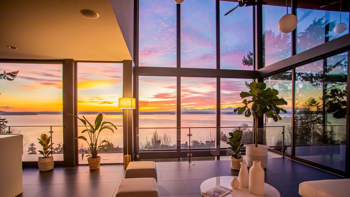 West Seattle House | Luxe architectural gem with stunning Puget Sound & Olympic Mountain views