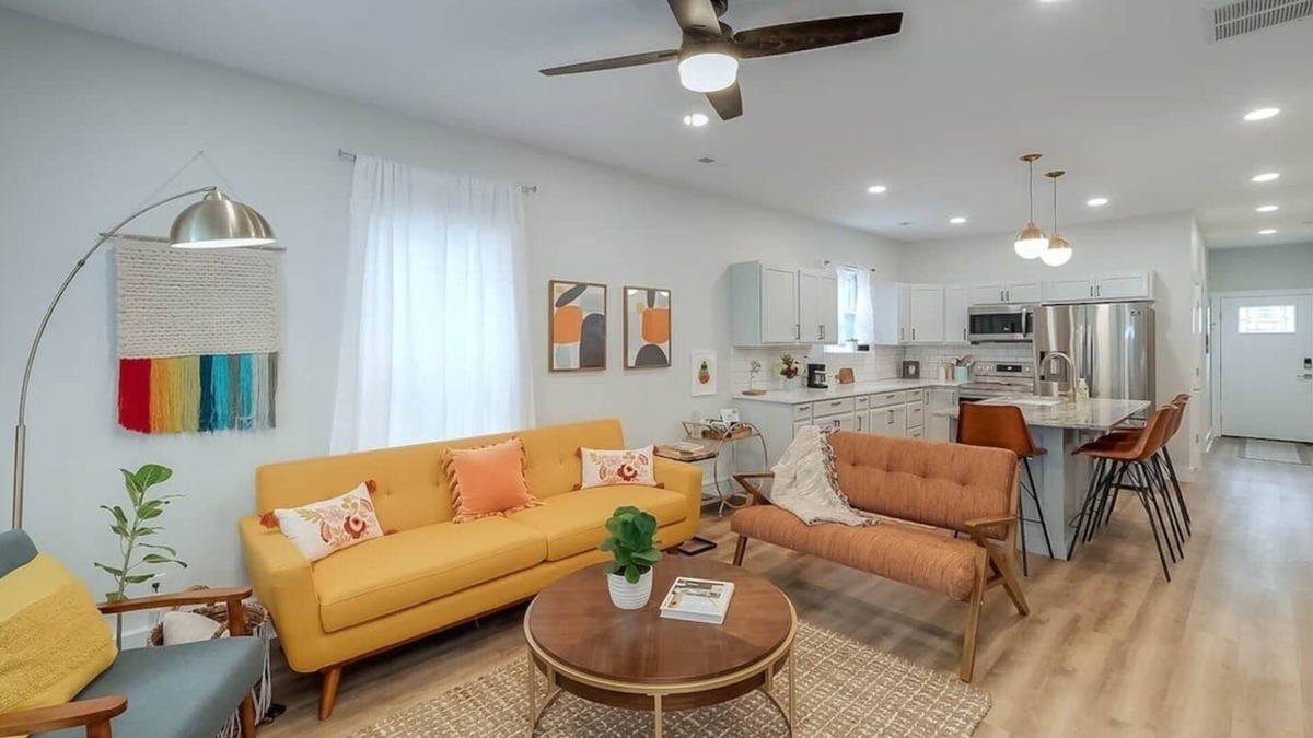 Northside District House | Luxe Home Downtown - Sleeps 6. Off-street parking