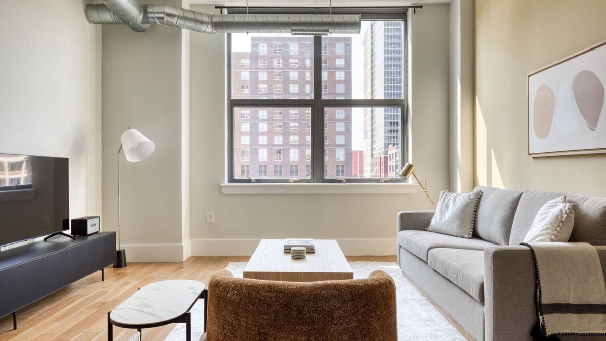 Historic Downtown Apartment | Luxe Jersey City 1BR w/Doorman, Gym & W/D, nr Shuttle, by Blueground