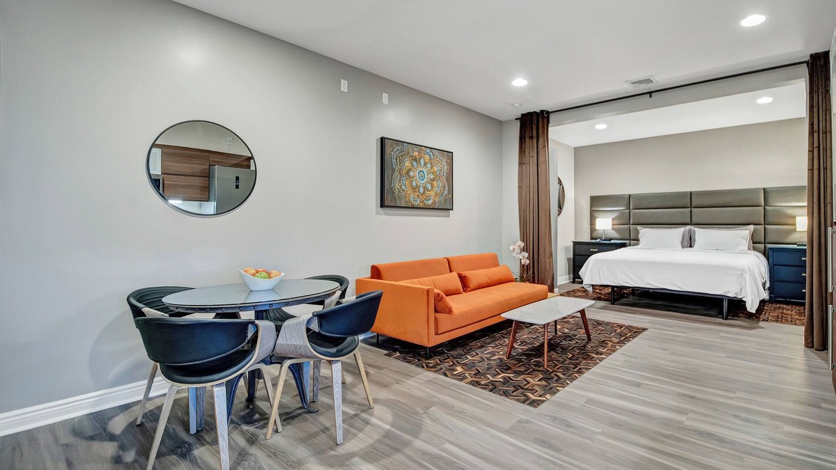 Warwick Apartment | Luxe Loft on Main St.- Steam Shower, ZeroG King Bed, Designer Kitchen, Elevator!