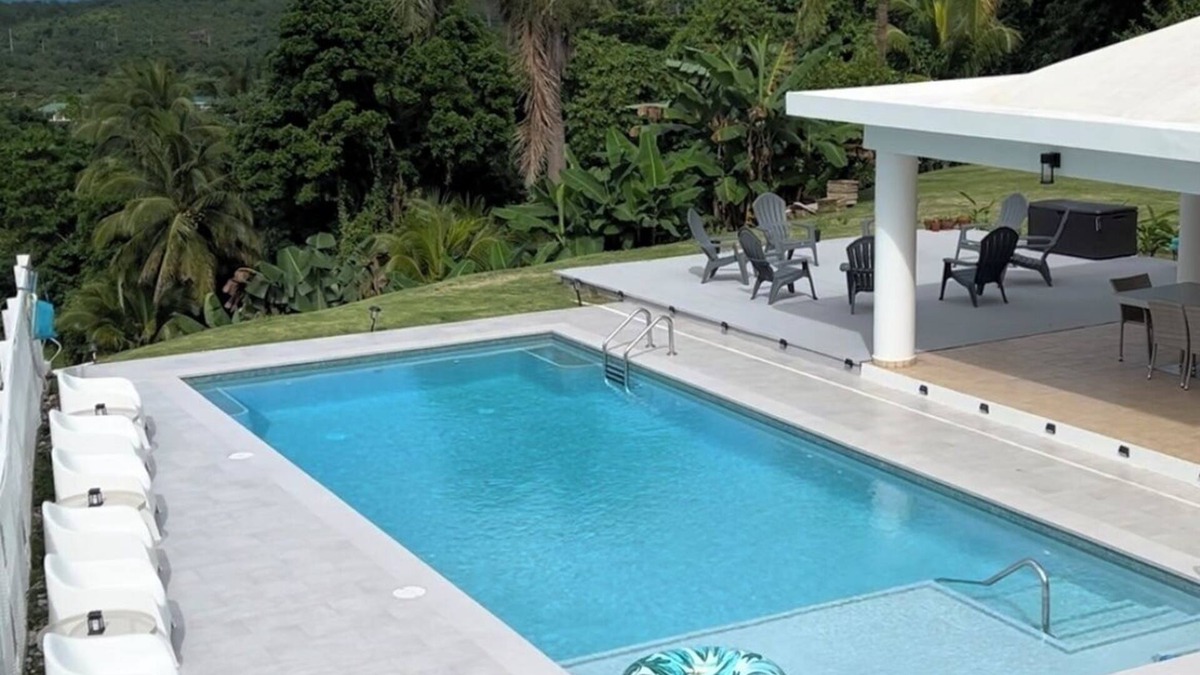 Pitahaya Villa | Luxe Luquillo Villa. Private Saltwater Pool, Rainforest and Ocean Views & Solar.