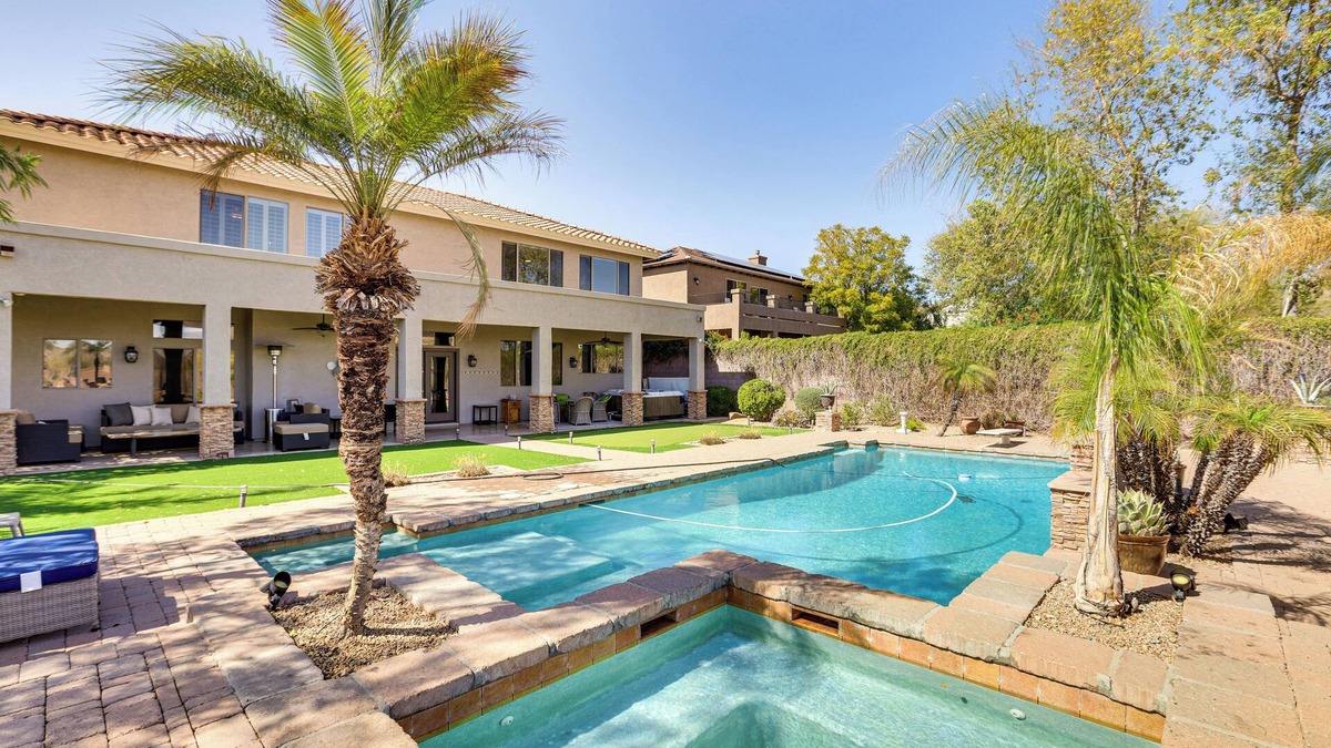 Carefree Crossing House | Luxe Mtn-View Mansion w/Hot Tub in Phoenix!