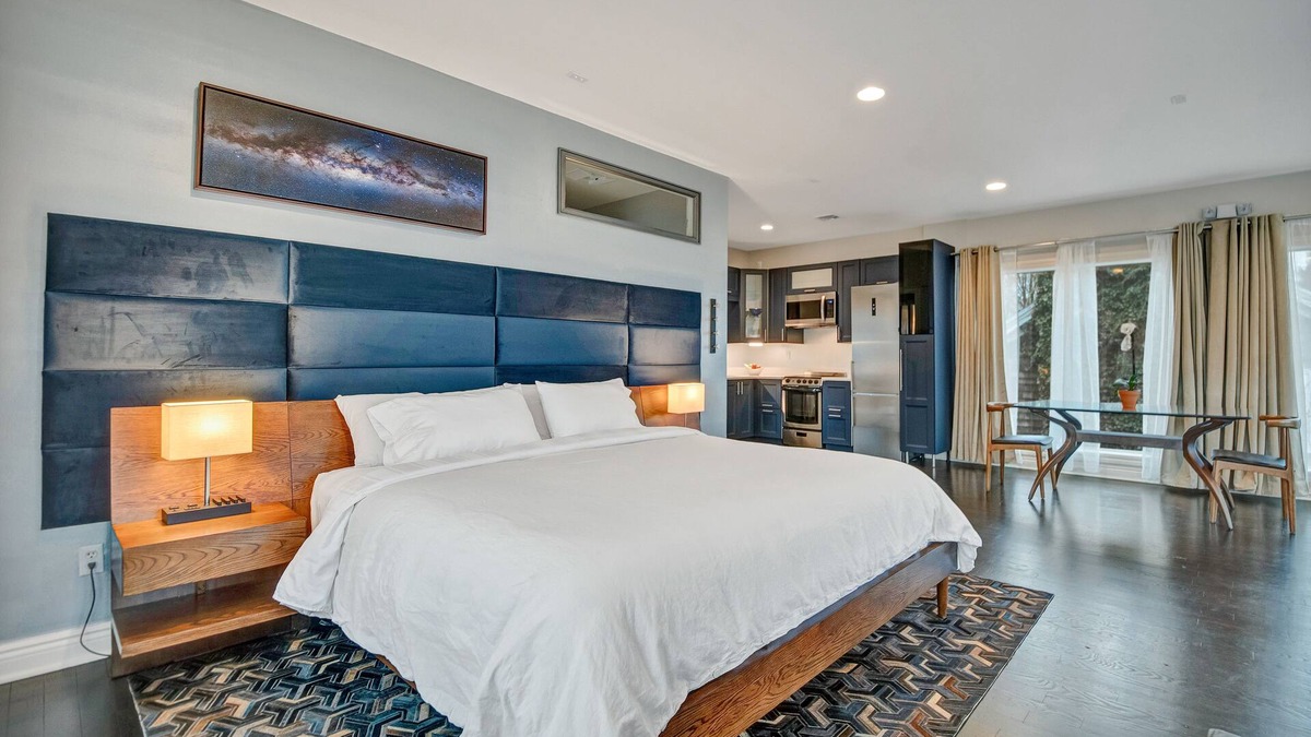 Warwick Apartment | Luxe Penthouse Loft on Main St- Steam Shower, Elevator, Parking, Views, Kitchen