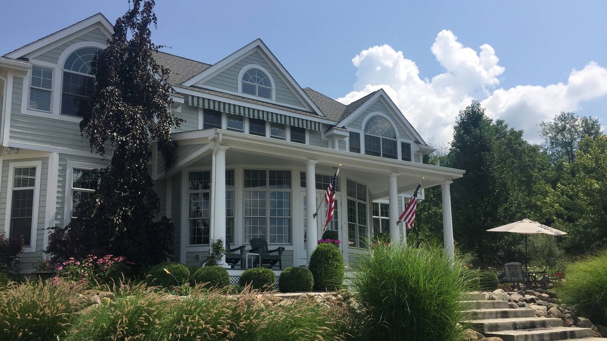 Manitou Beach-Devils Lake House | Luxury Lakefront Home On Sandy Beautiful Sparkling Round Lake