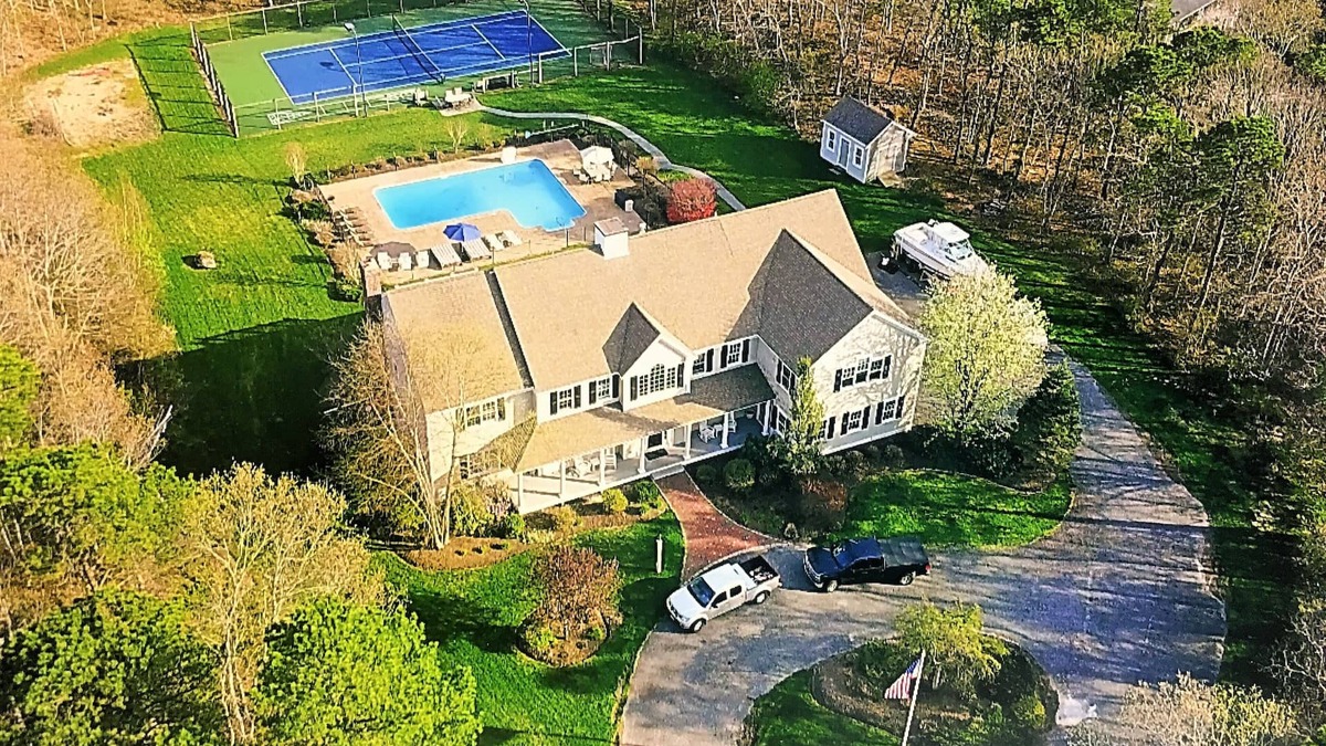 West Barnstable House | Luxurious 7BR Estate Includes - Tennis Crt, Pool, Hot Tub, Home Theater, & Gym!