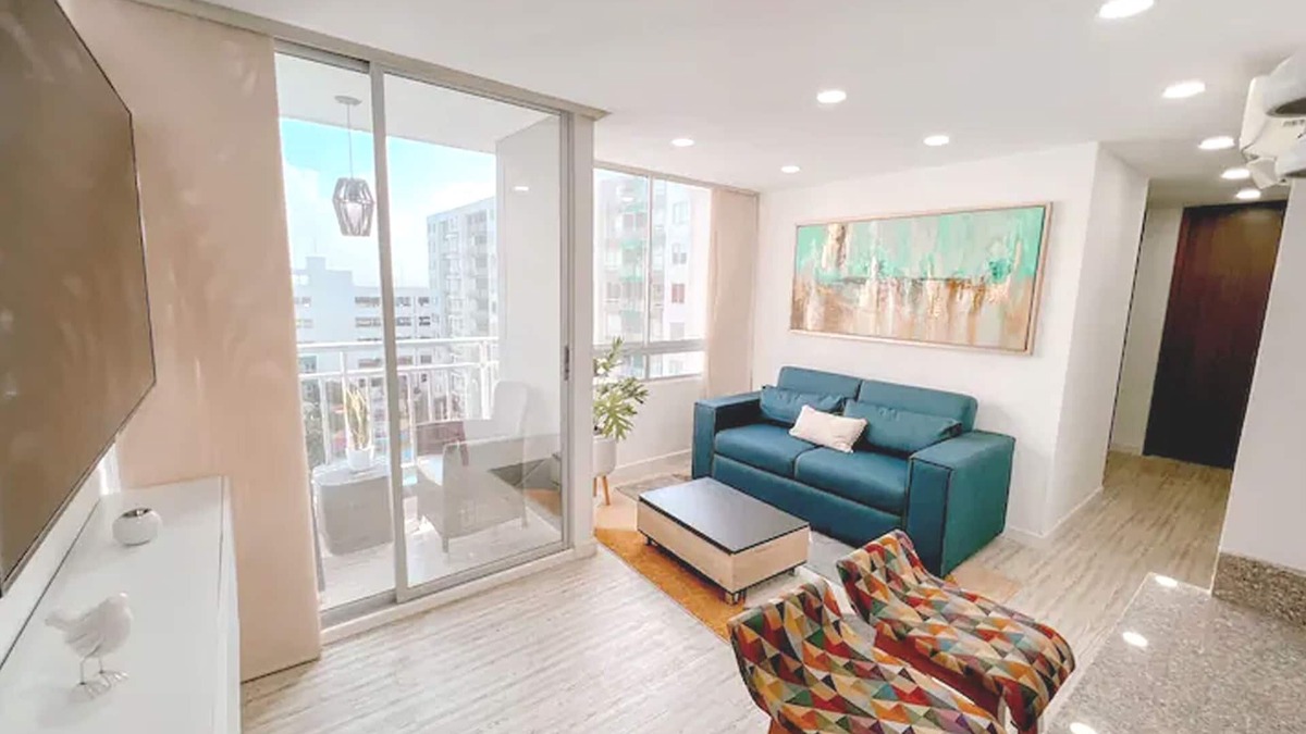 Barranquilla Apartment | Luxurious and Spacious 3-bedroom with AC, fitness room in fantastic Barranquilla