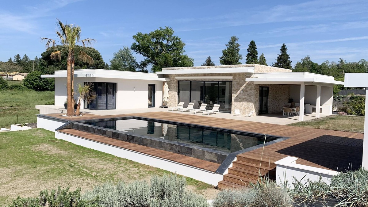 Belin-Beliet Villa | LUXURIOUS ARCHITECT VILLA with OVERFLOW SWIMMING POOL and FOREST VIEW