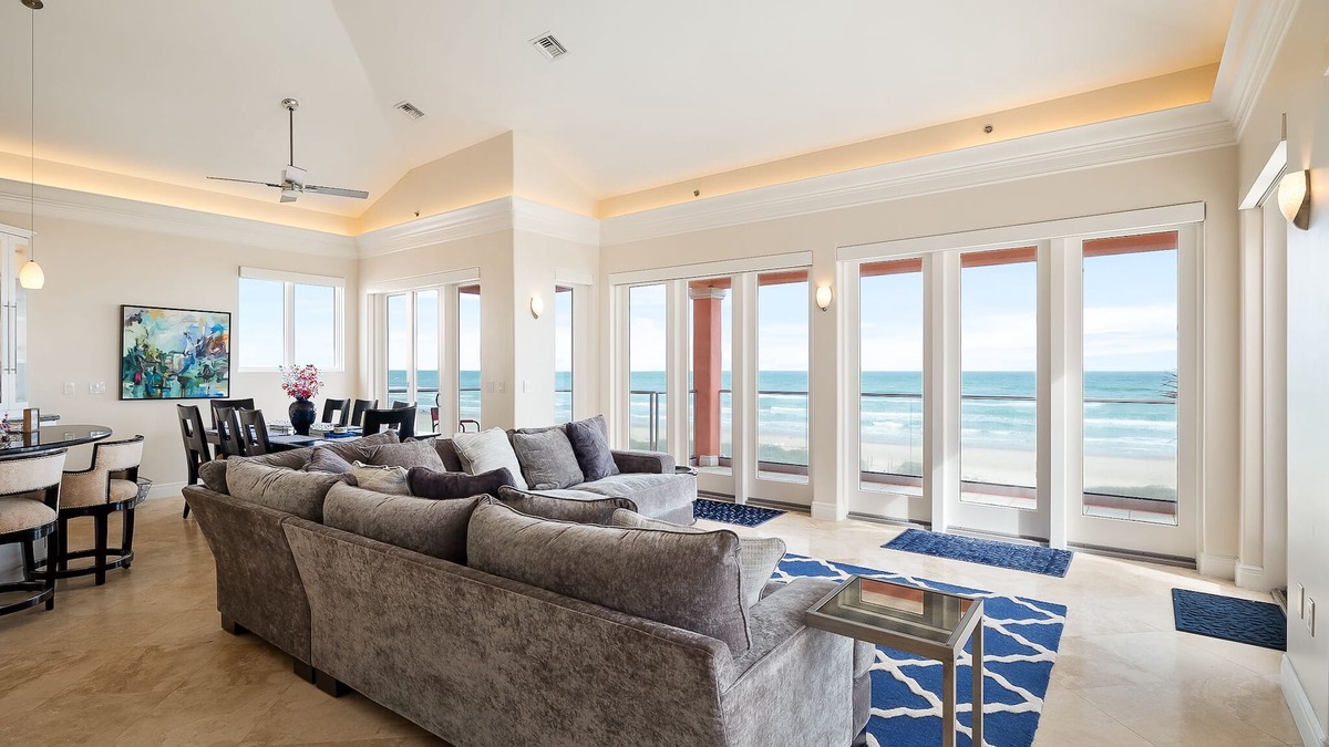 South Padre Island Condo | Luxurious Beachfront Penthouse with Stunning 180° Views!