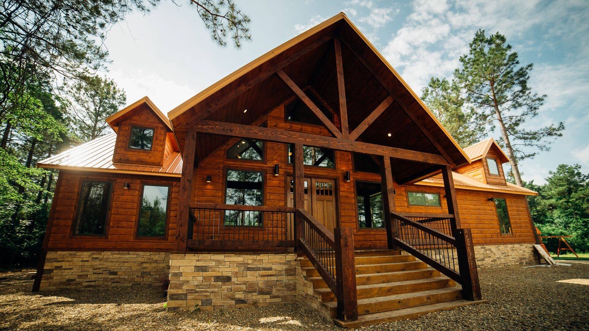Hochatown Cabin | Luxurious Cabin W/large Game Room,playground,jacuzzi! On 1 acre!