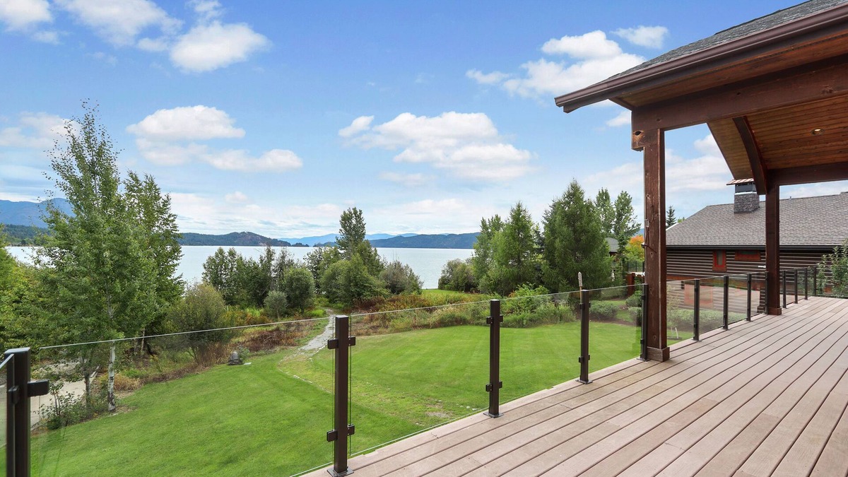 Sandpoint House | Luxurious Lakefront Home with Private Hot Tub, Dock, Beach Deck, Fire Ring