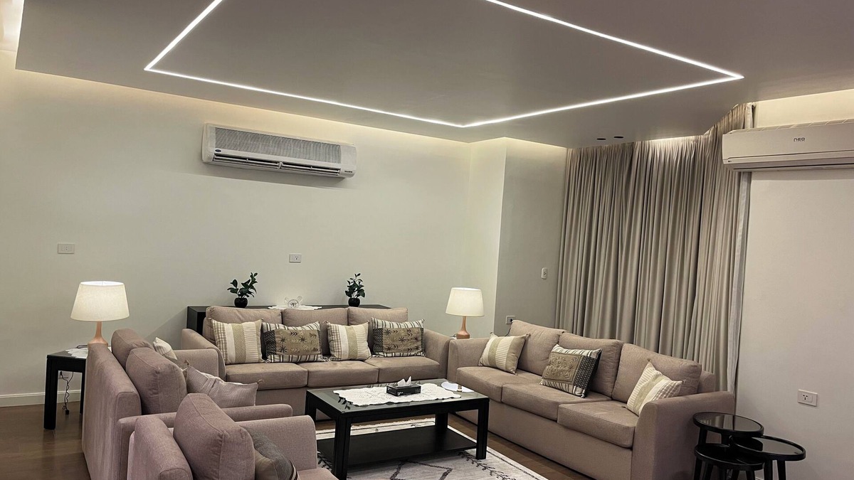 Al Duqqi Apartment | Luxury 3-bedroom apartment in Mohandseen with AC, WiFi