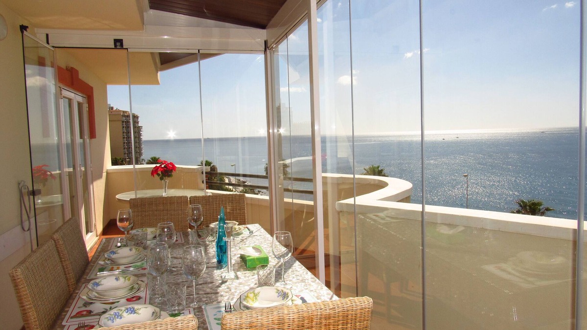 Torrequebrada Condo | Luxury 3 bedroom duplex penthouse with frontal sea views 50m from the beach