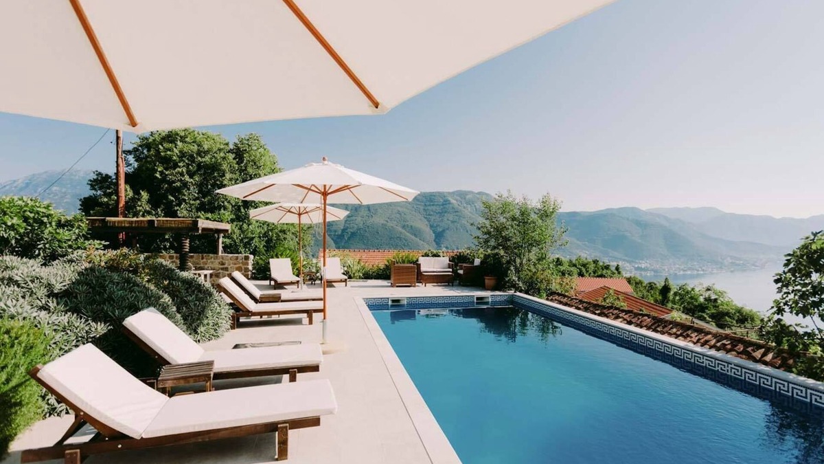 Lustica Villa | Luxury 400 year old restored villa with 180 degree views across the Bay of Kotor
