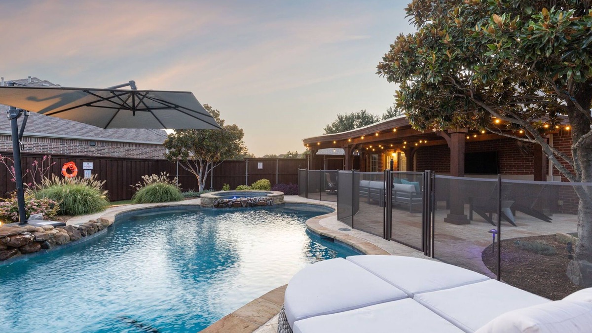 McKinney House | Luxury 4BR Smart Home w/Pool, Spa, Media Room & Pet-Friendly Yard