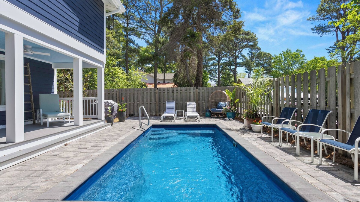 Rehoboth by the Sea House | Luxury 6BR-5.5BA, heated pool, firepit, 2 porches, sheets/twls, beach/baby gear