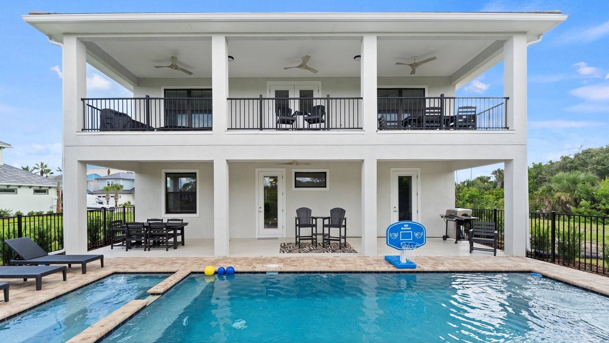 Palm Coast House | Luxury 6BR Pool Home w/Game Room, Ocean Views & Resort Amenities