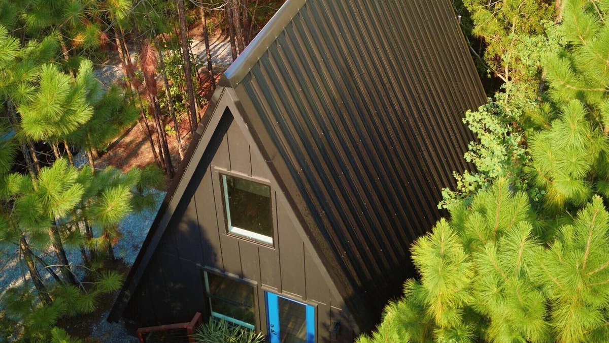 Larkspur Cabin | Luxury A-Frame Cabin on 80 acres of private land with diverse terrain. Pets O.K!