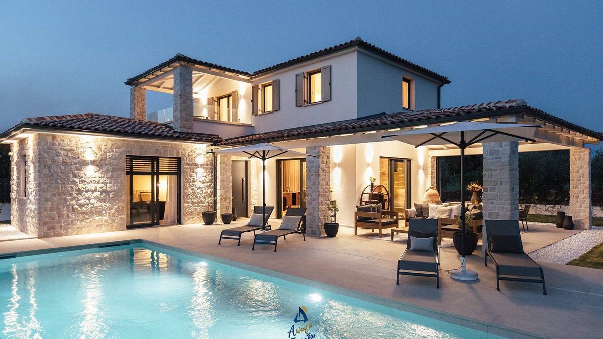Nova Vas Villa | Luxury and Elegant Designer Villa with Heated Pool