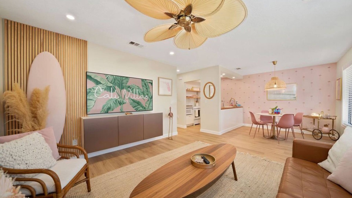 Port Canaveral House | Luxury Beach House Oasis just 3 blocks from the Beach with Pool & Fire Pit