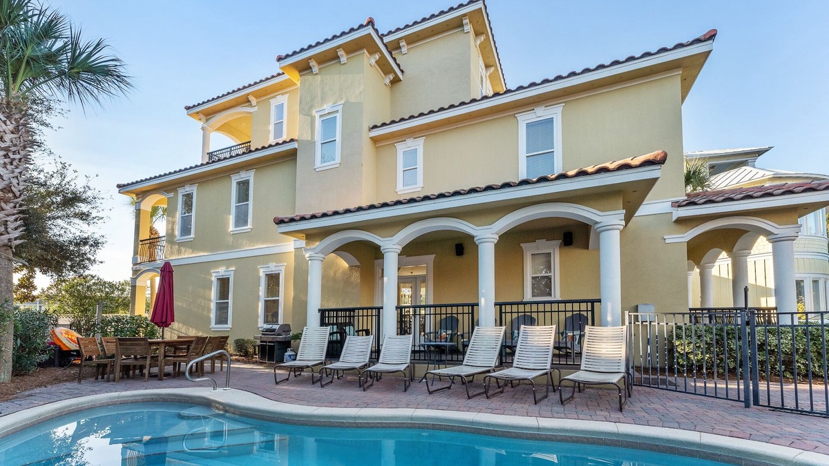 Emerald Waters Village House | Luxury Beach House w/Private Pool, Tanning Deck, Balconies, GOLF CART AVAIL.