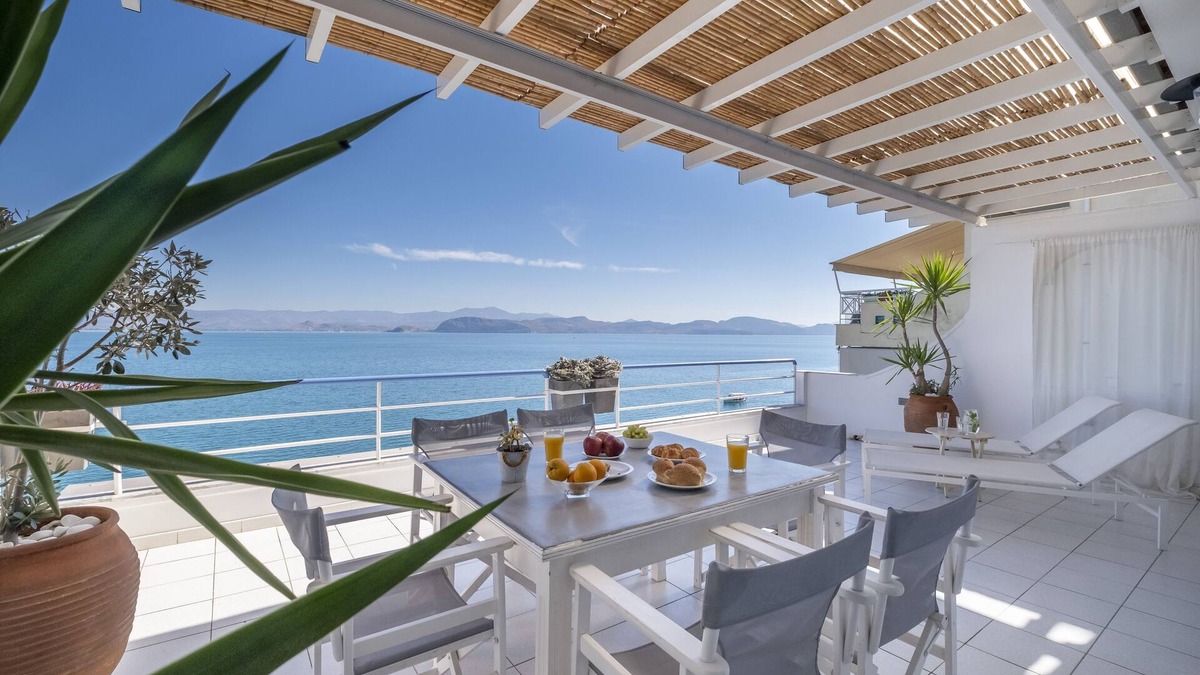 Kiveri Apartment | Luxury beach Loft apartment, Unique sea view, near Nafplio, Mycenae, Epidaurus