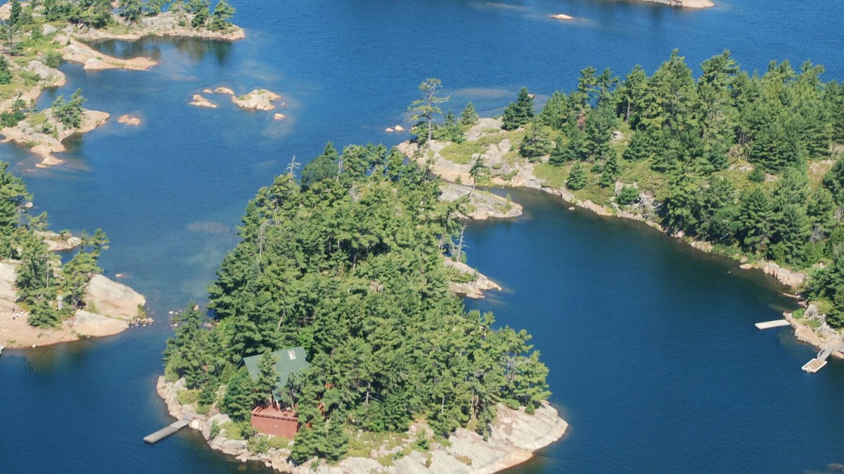 Pointe au Baril Cabin | Luxury Cabin Atop A 1.3 Acre Private Island - Sun, Ski, Kayak, Sail, Read, Relax