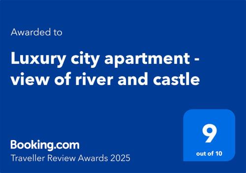 Wurzburg City Centre Apartment | Luxury city apartment - view of river and castle