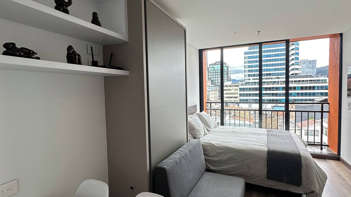 Chico Norte Apartment | Luxury corporate apartment with kitchenette and private laundry near Parque 93