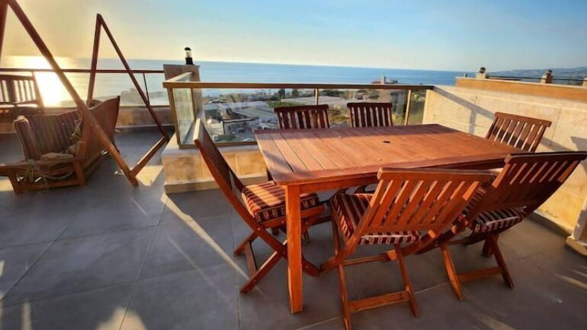 Jounieh Apartment | LUXURY Duplex 430m2 180° Sea/Bay View, Family-friendly, 1 minute far from beachn