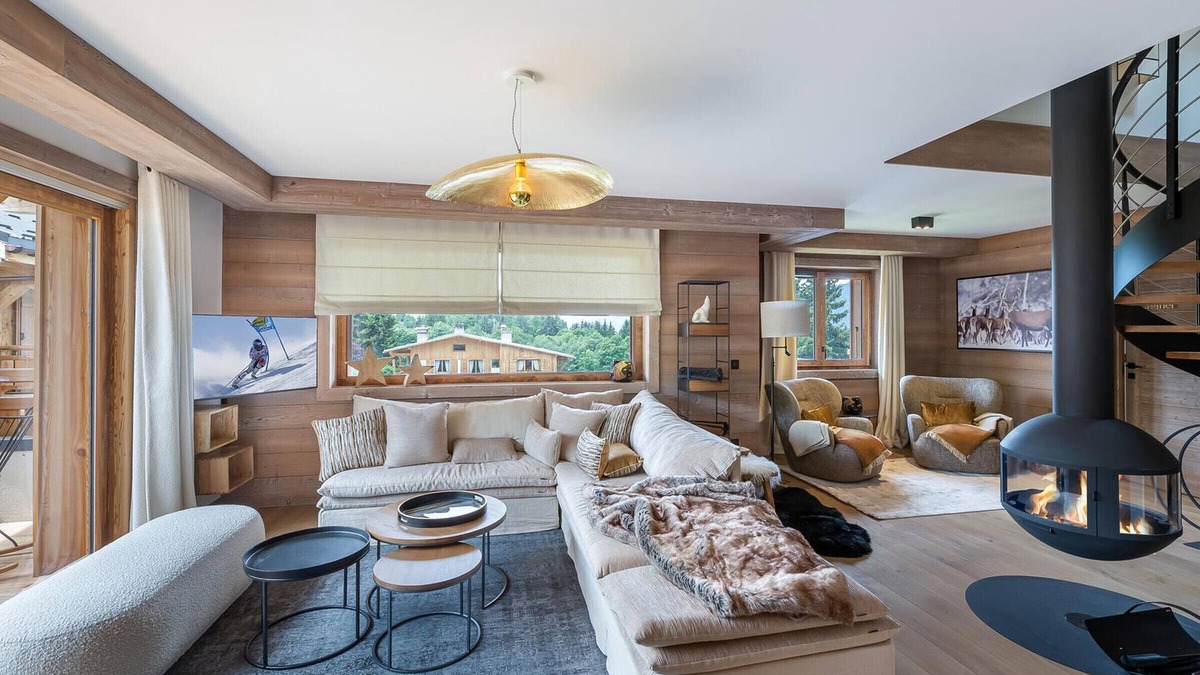 Le Planellet Apartment | Luxury duplex in Megève - 10 ppl, sauna, hammam, gym, PARKING, PETS