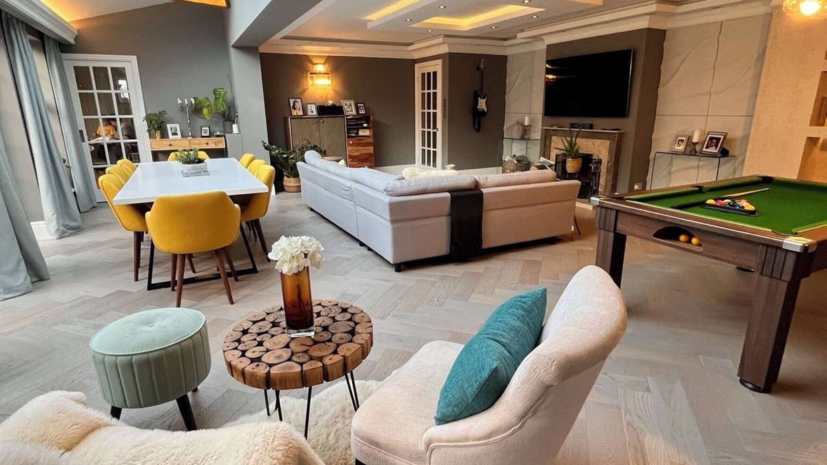 Whyteleafe House | Luxury family home in Surrey, UK with garden, pool table, fireplace & playground
