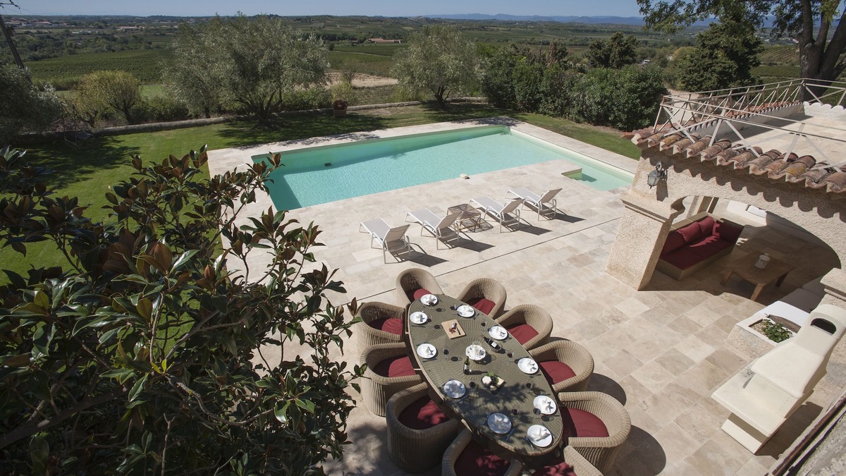 Alignan-du-Vent House | Luxury former monastery/winery: Incredible views/silent aircon/gym/PRIVATE pool
