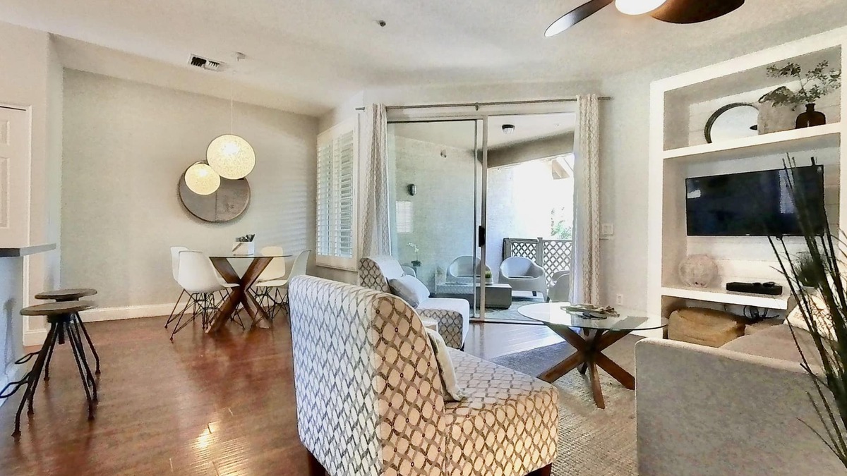 Val Vista Lakes Condo | Luxury furnished ground floor condo in Val Vista Lakes next to clubhouse