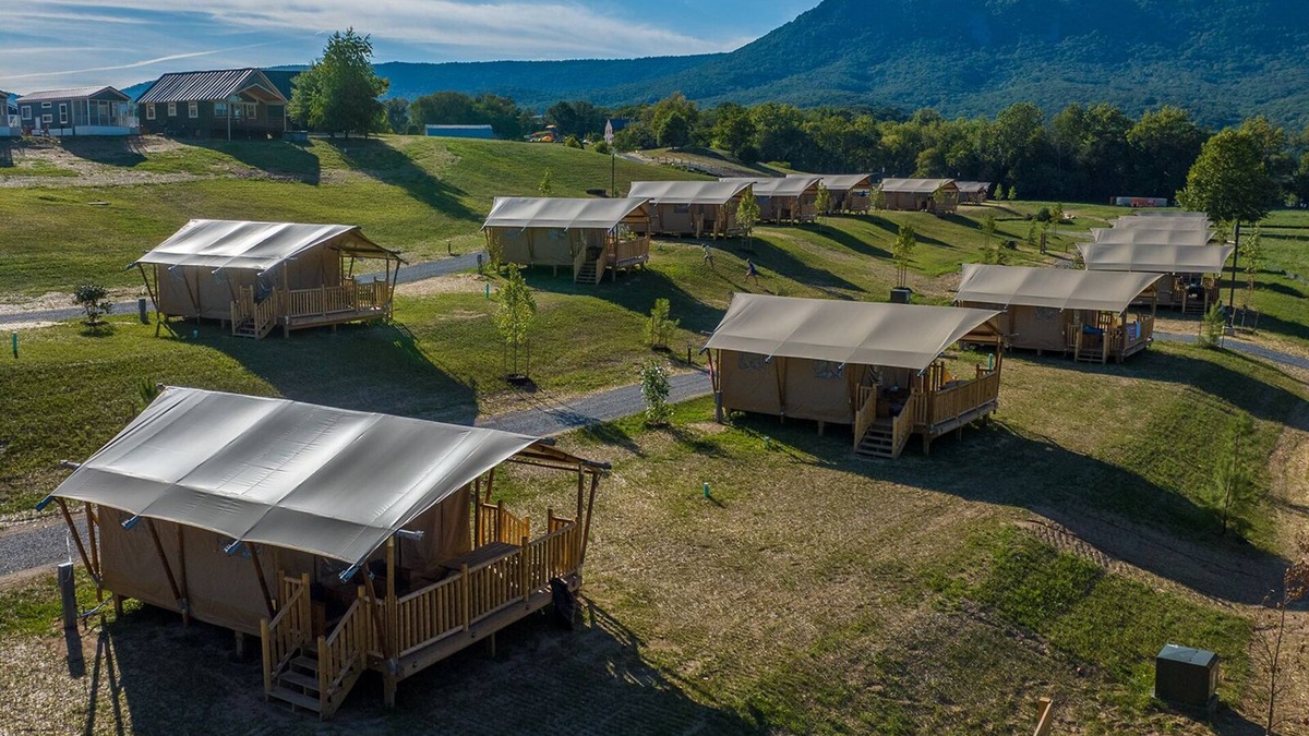 Luray RV Rental | Luxury Glamping Tent at NEW Luray Riverfront Resort - (V417)