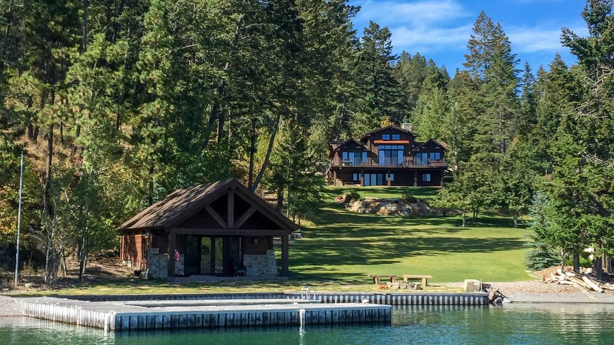 Angel Point House | Luxury Home on Flathead Lake - Non Contact Check-In